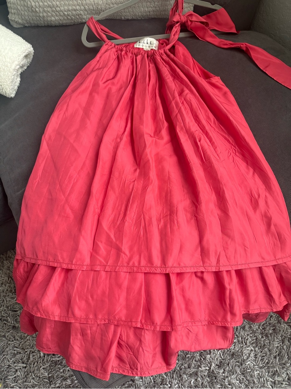 Red Tiered Women's dress